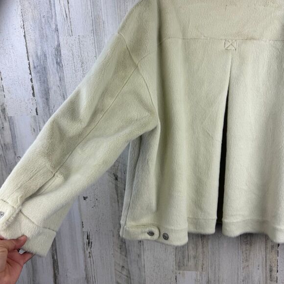 Free People We The Free Cozy Opal Swing Jacket In Frozen Dew Ivory NWOT Sz M - Picture 8 of 12